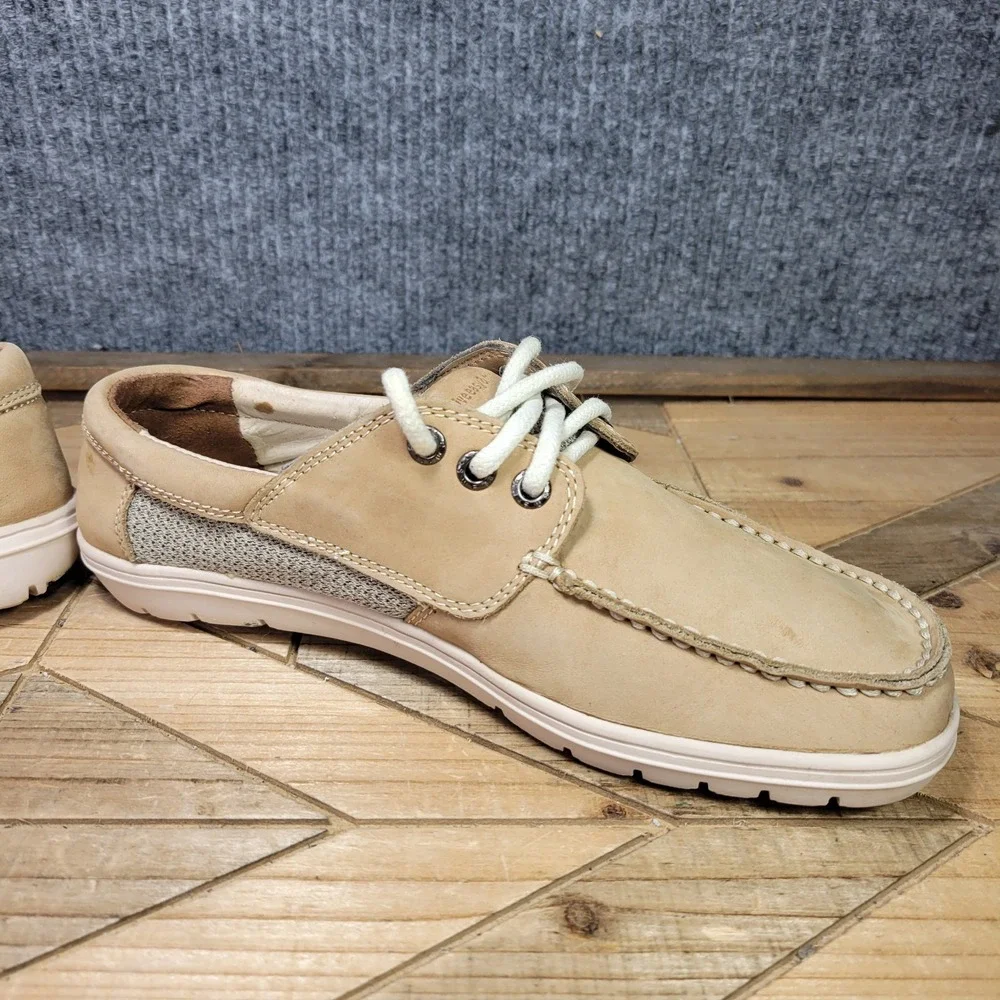 Lems Mariner Shoes Mens‎ Size 7 Brown Leather Boat Casual Barefoot Comfort